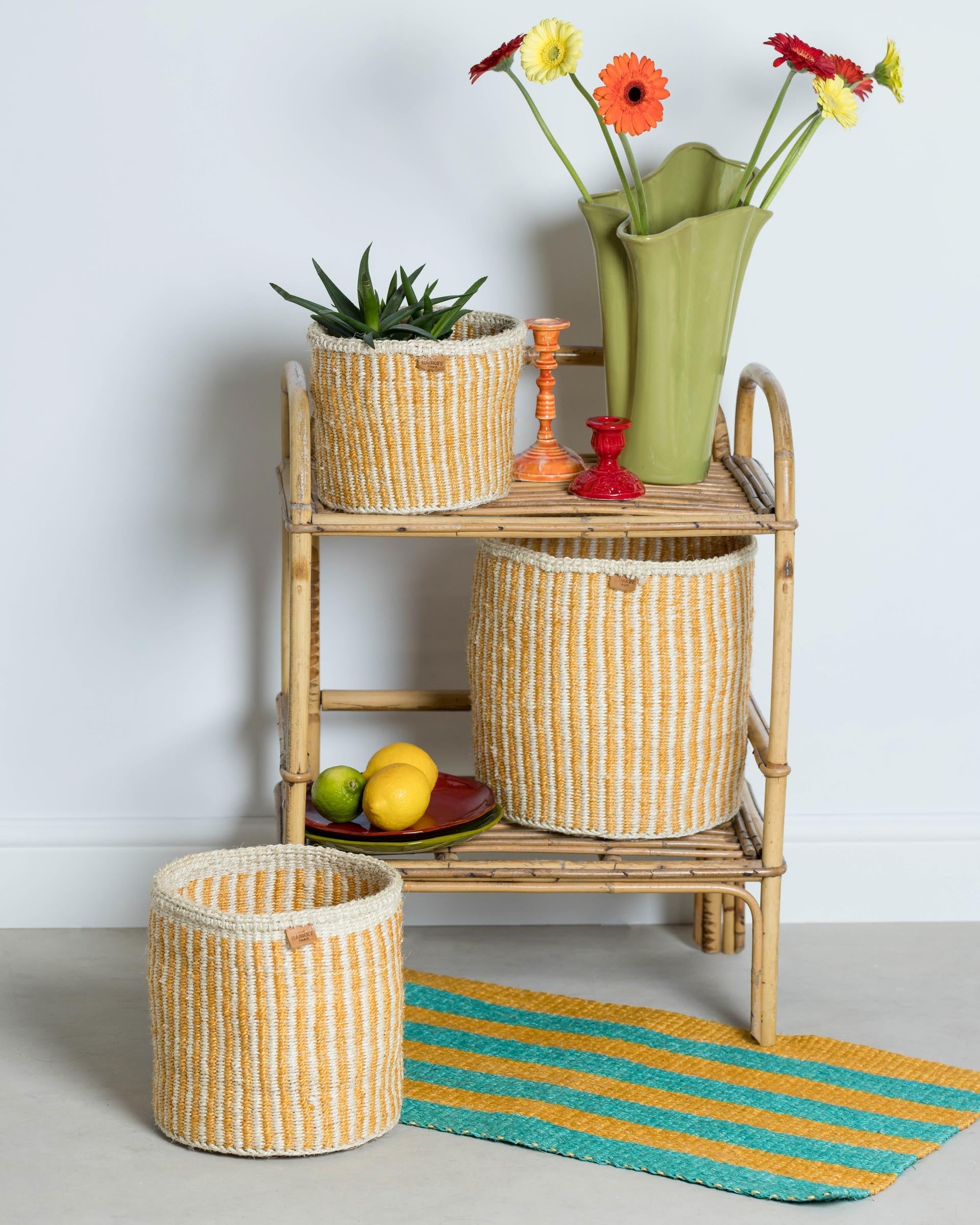Handwoven Sisal Storage Baskets – Set of 4
