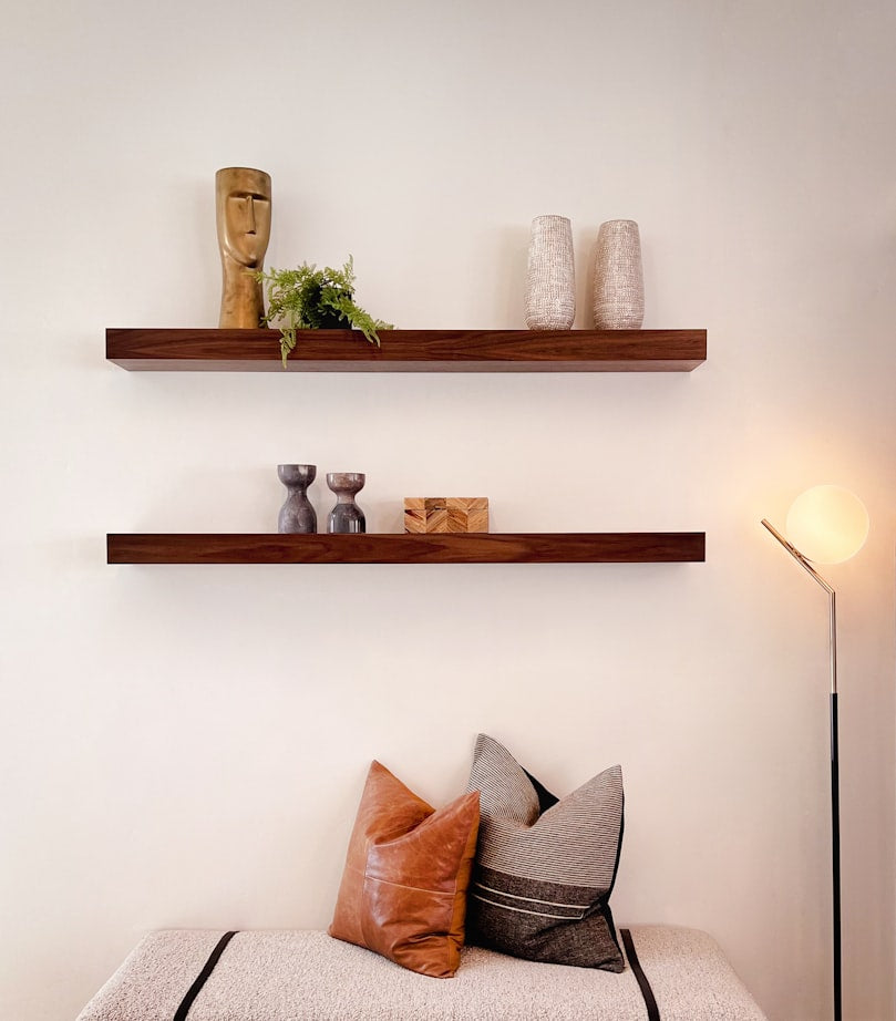 Handcrafted Floating Wall Shelves – Rustic Pine